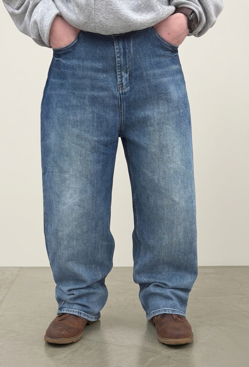 "DONT TRUST THE MIRROR" Baggy Jeans